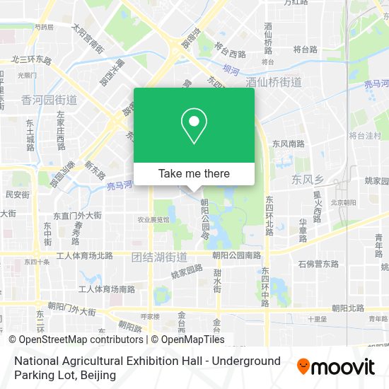 How To Get To 全国农业展览馆 地下停车场in 麦子店街道by Metro Or Bus