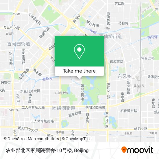 农业部北区家属院宿舍-10号楼 map