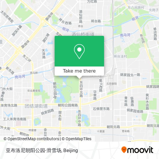 亚布洛尼朝阳公园-滑雪场 map
