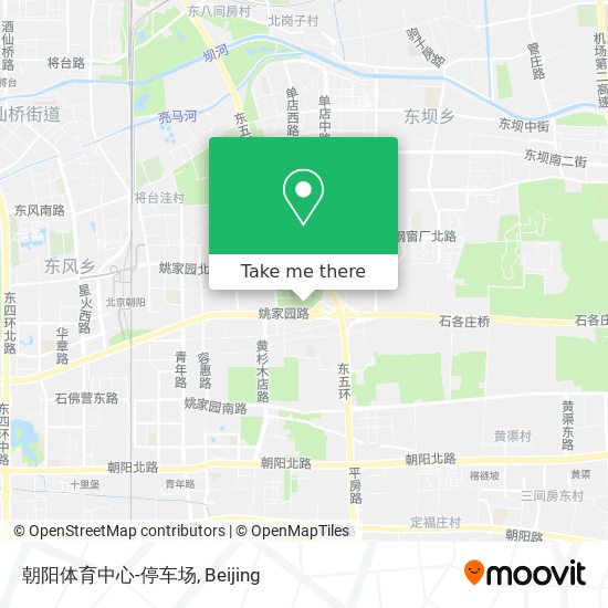 朝阳体育中心-停车场 map