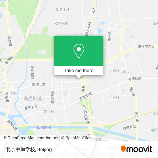 北京中加学校 map