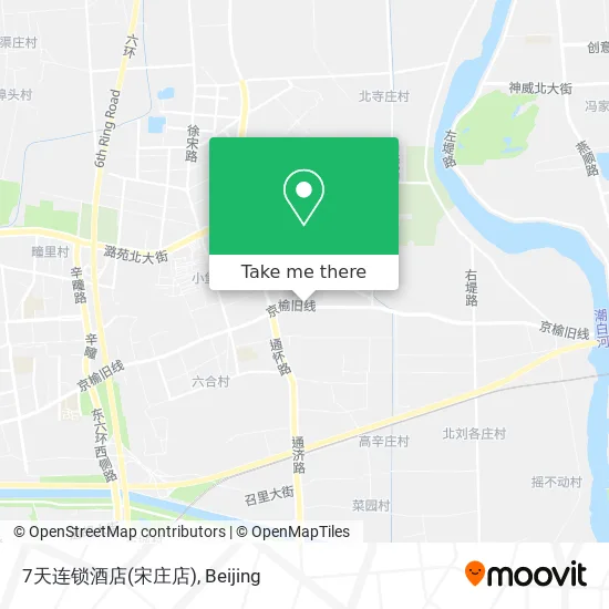 7天连锁酒店(宋庄店) map
