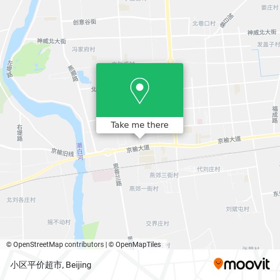 小区平价超市 map
