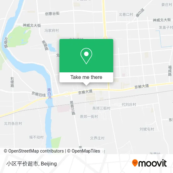 小区平价超市 map