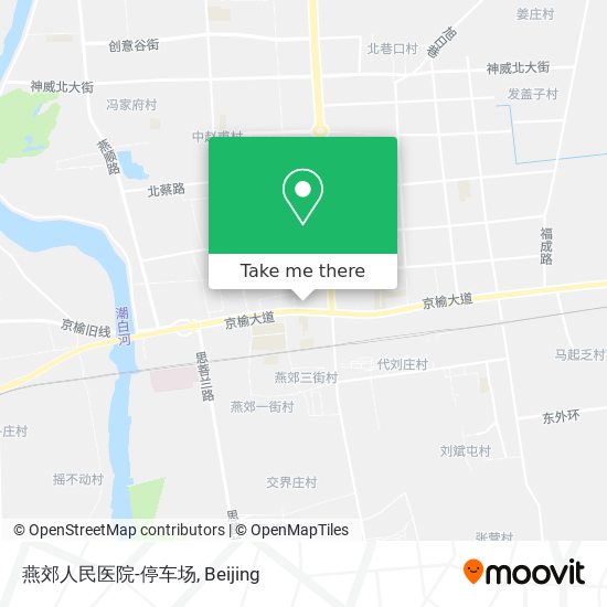 燕郊人民医院-停车场 map