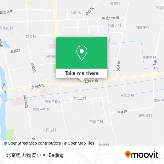 北京电力物资小区 map