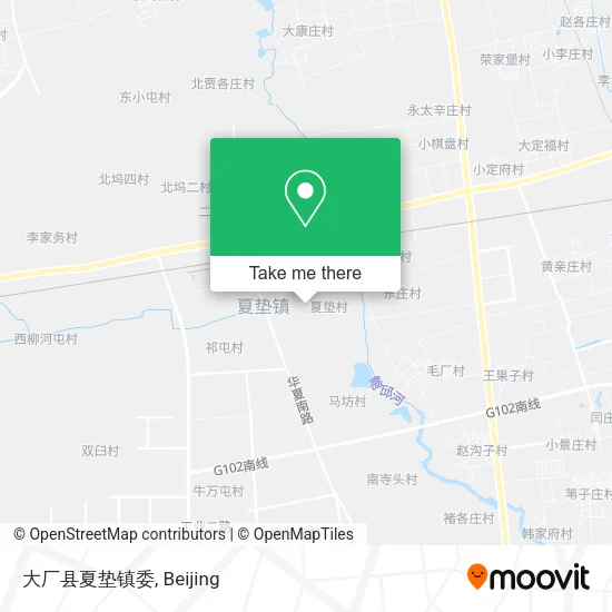 大厂县夏垫镇委 map