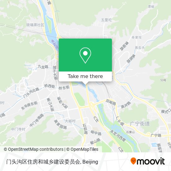 门头沟区住房和城乡建设委员会 map