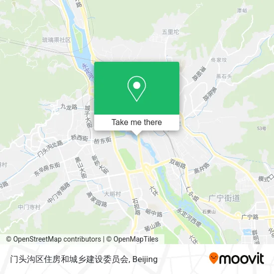 门头沟区住房和城乡建设委员会 map