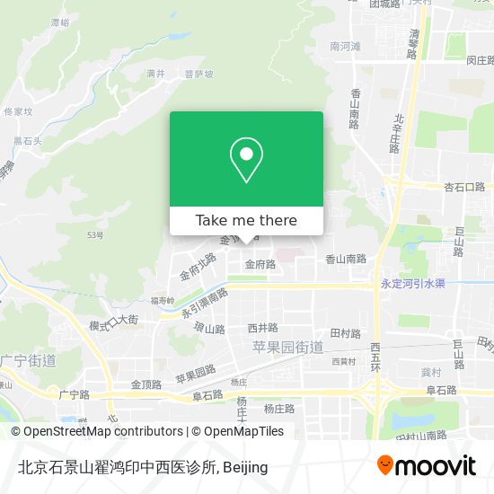 北京石景山翟鸿印中西医诊所 map