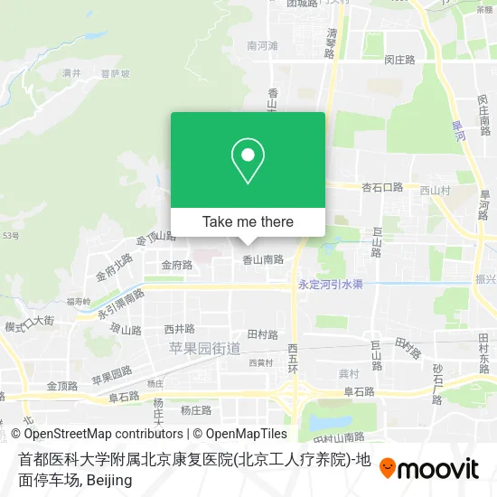 首都医科大学附属北京康复医院(北京工人疗养院)-地面停车场 map