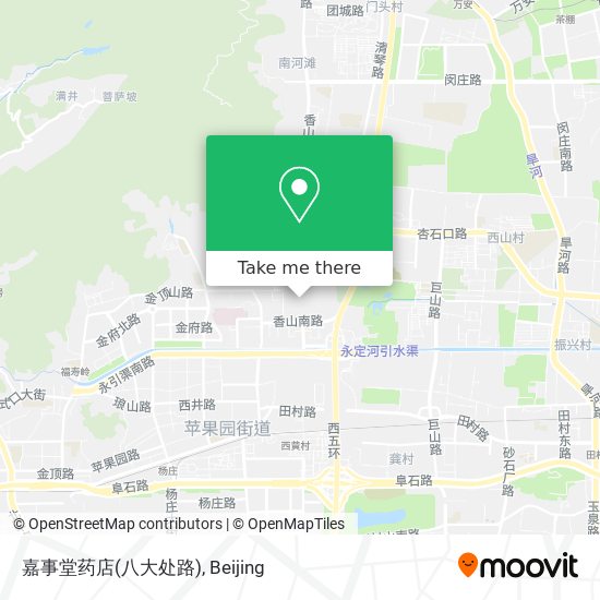 嘉事堂药店(八大处路) map