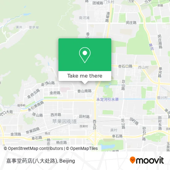 嘉事堂药店(八大处路) map
