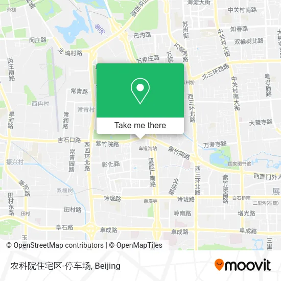 农科院住宅区-停车场 map
