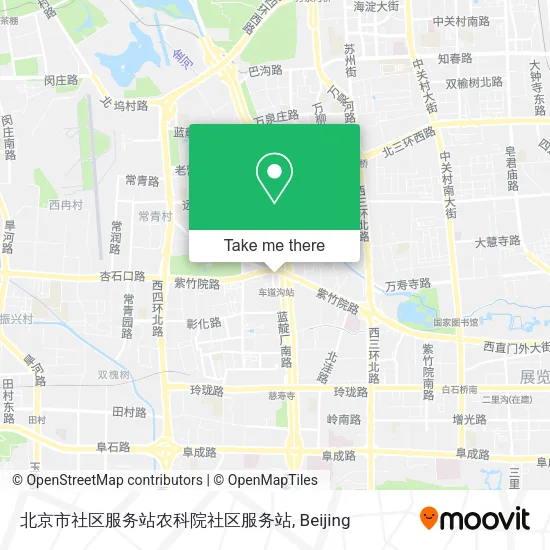 北京市社区服务站农科院社区服务站 map