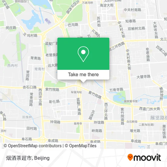 烟酒茶超市 map