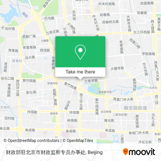 财政部驻北京市财政监察专员办事处 map