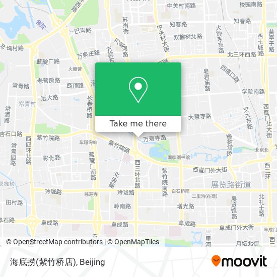 海底捞(紫竹桥店) map