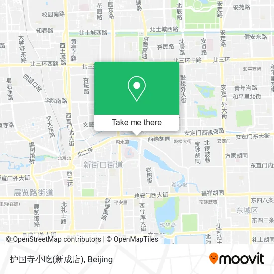 护国寺小吃(新成店) map