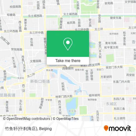 竹鱼轩(什刹海店) map