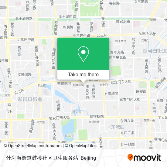 什刹海街道鼓楼社区卫生服务站 map