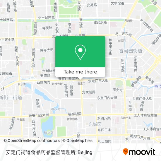 安定门街道食品药品监督管理所 map