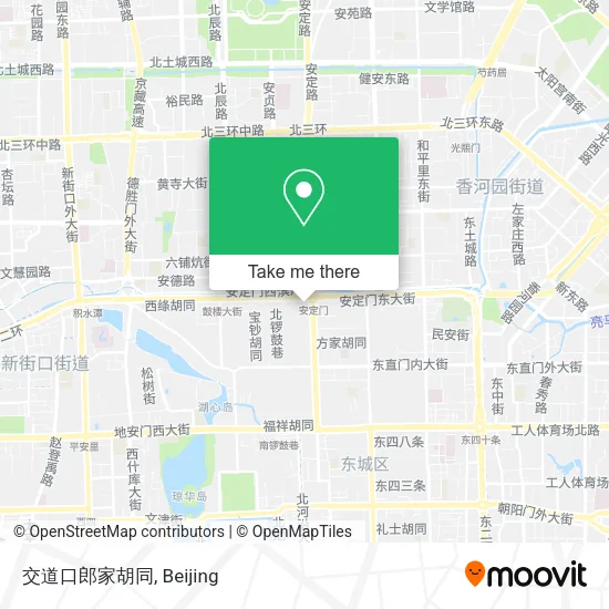 交道口郎家胡同 map