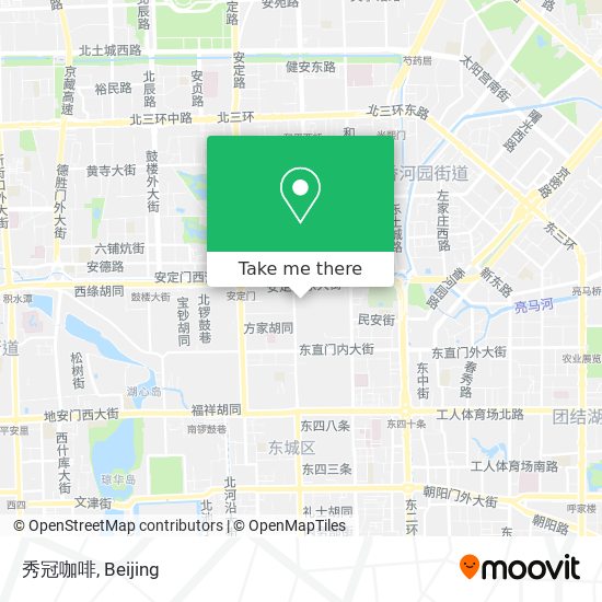 秀冠咖啡 map