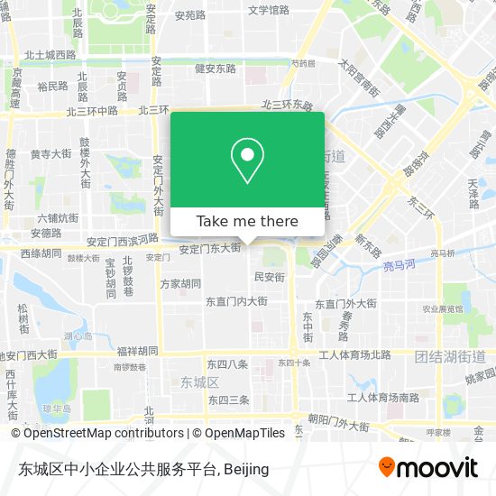 东城区中小企业公共服务平台 map