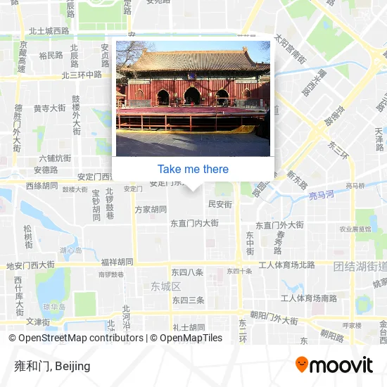 雍和门 map