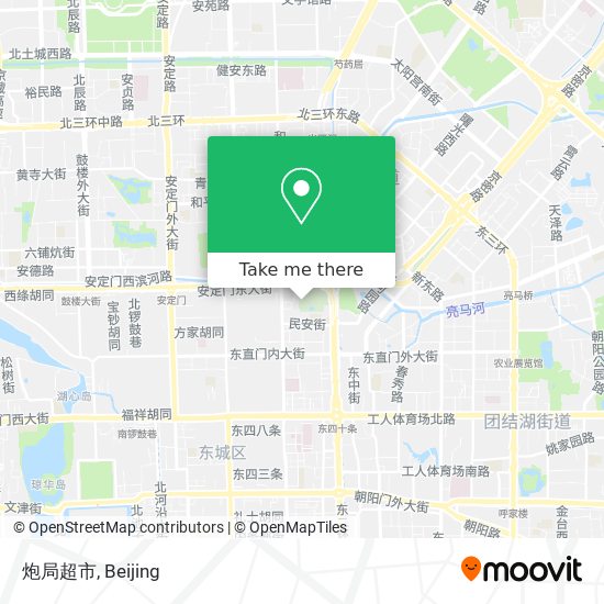 炮局超市 map
