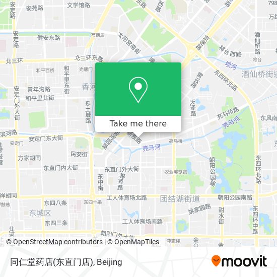 同仁堂药店(东直门店) map