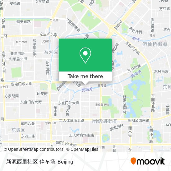 新源西里社区-停车场 map