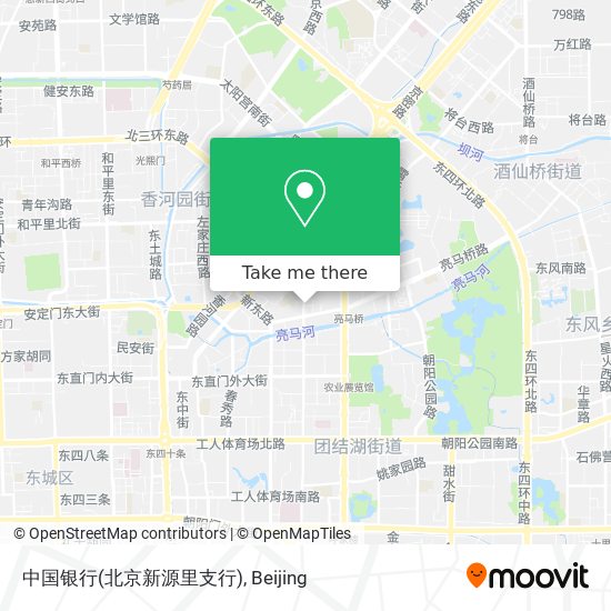 中国银行(北京新源里支行) map
