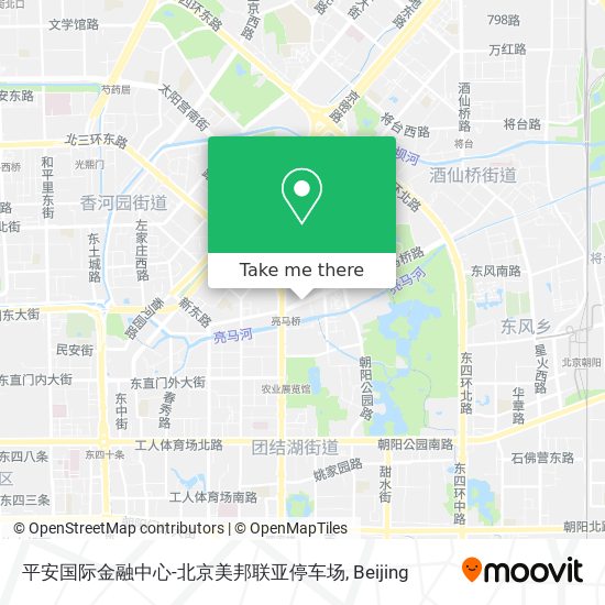 平安国际金融中心-北京美邦联亚停车场 map