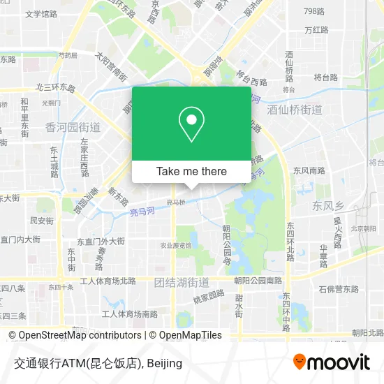 交通银行ATM(昆仑饭店) map