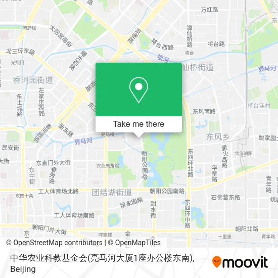 中华农业科教基金会(亮马河大厦1座办公楼东南) map