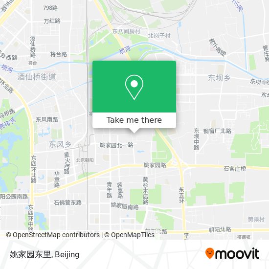 姚家园东里 map
