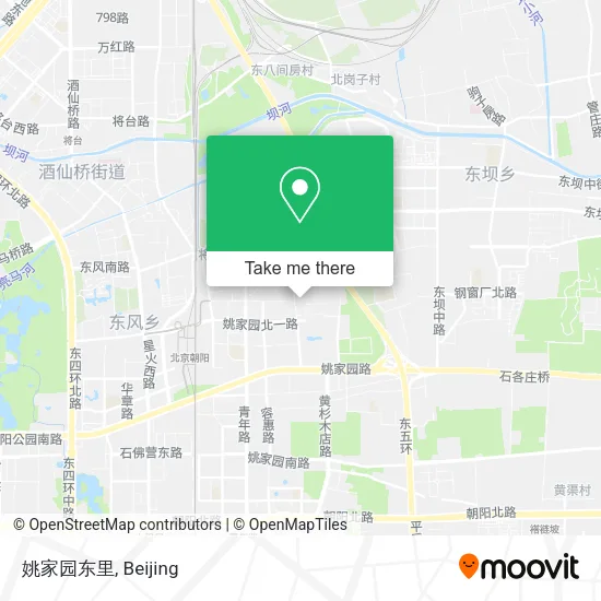 姚家园东里 map