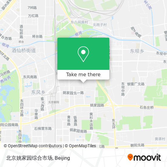 北京姚家园综合市场 map