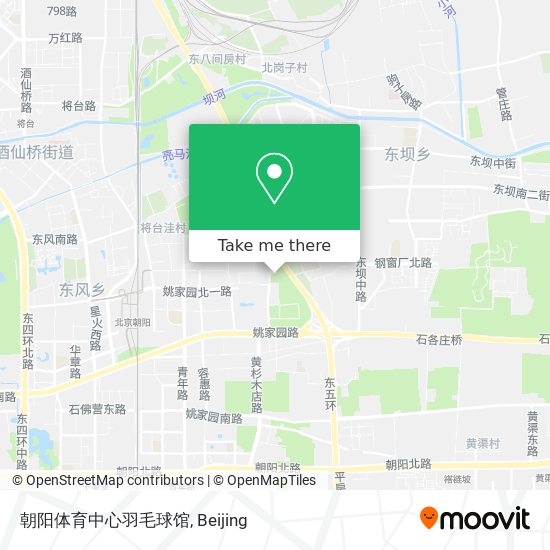 朝阳体育中心羽毛球馆 map