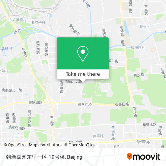 朝新嘉园东里一区-19号楼 map