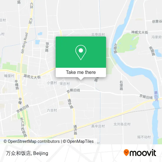 万众和饭店 map