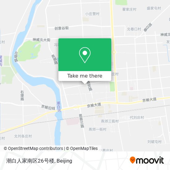 潮白人家南区26号楼 map