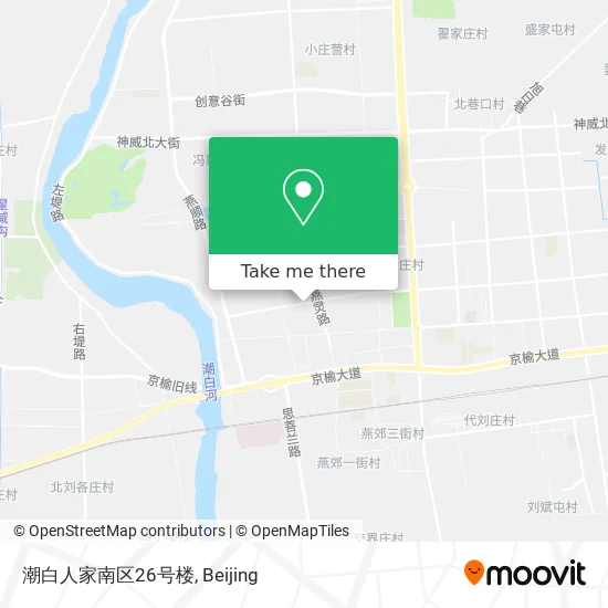 潮白人家南区26号楼 map