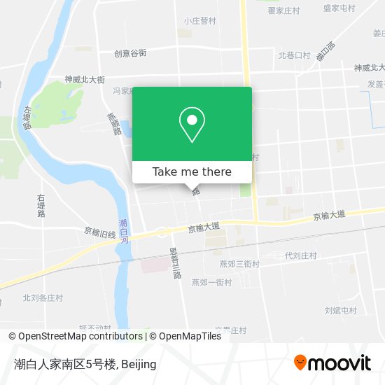潮白人家南区5号楼 map