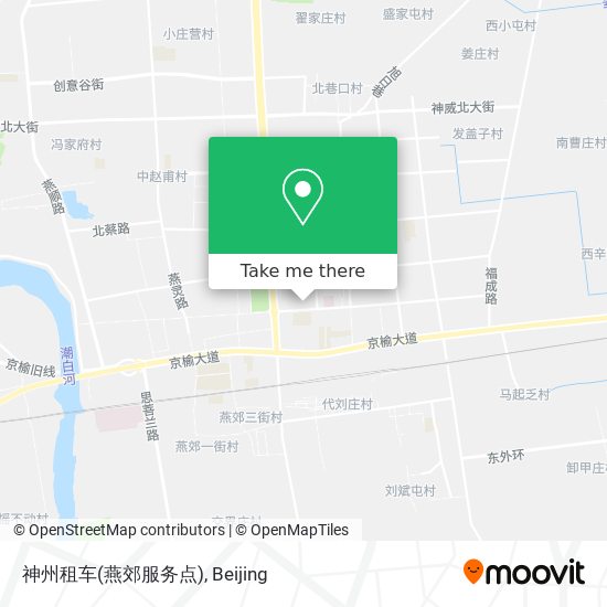神州租车(燕郊服务点) map
