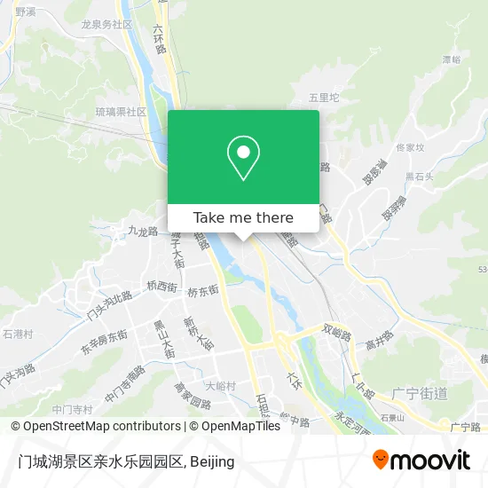 门城湖景区亲水乐园园区 map