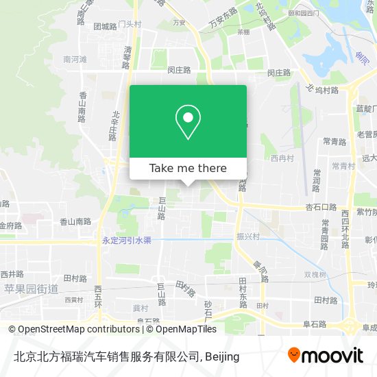 北京北方福瑞汽车销售服务有限公司 map