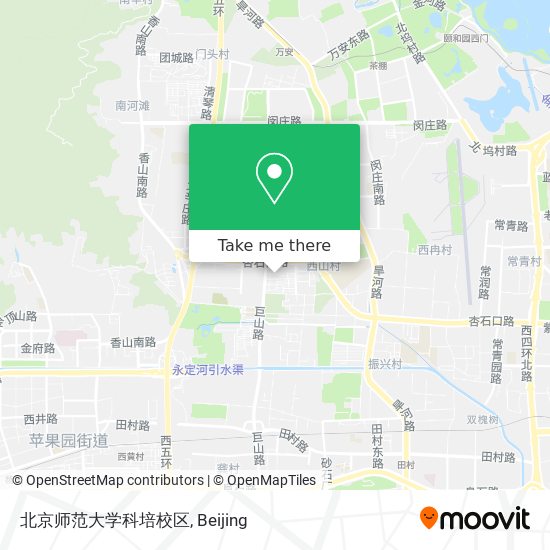 北京师范大学科培校区 map